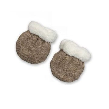 Рукавички для новонароджених Бетіс Сніжок-2, кавові 56-38