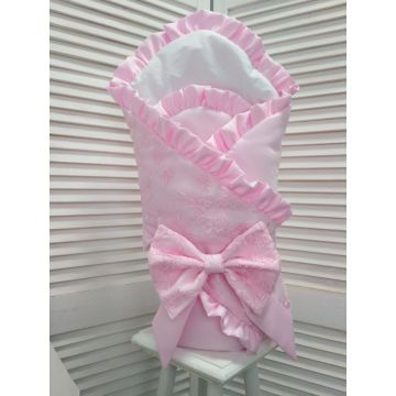 Конверт-ковдра для новонародженого демісезонний Flavien 1059/02 рожевий