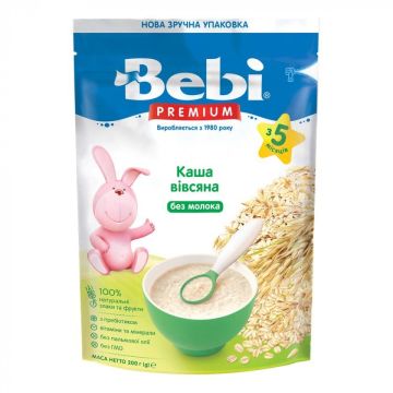 Каша вівсяна Bebi Premium Безмолочна 200 г 1105038