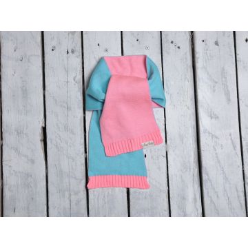 Шарф двоколірний Magbaby Бірюзовий Рожевий 101143