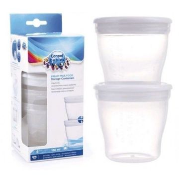 Контейнери для зберігання молока/їжі Canpol babies, 4 шт.
