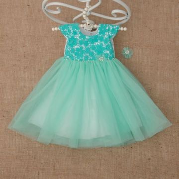Сукня Бетіс Діамант із шпилькою атлас/фатин Ментоловий 27078192 1,5-3 роки 92-54
