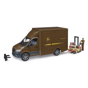 Игровой набор Bruder Автомобиль MB Sprinter курьер UPS с фигуркой и аксессуарами 02678