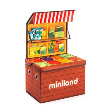 Ігровий набір Miniland Market Box Ринковий кіоск 97099