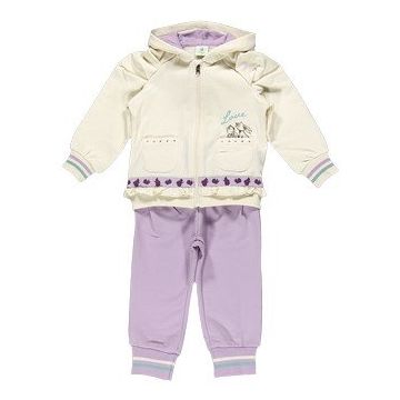 Спортивный костюм для девочки BRUMS, молочный/сиреневый 68