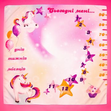 Фотофон для новонароджених Memorik Єдиноріг 100х100 см 081274