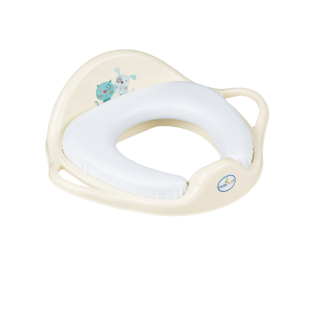 Мягкая накладка на унитаз Tega baby Кот и Пес Кремовый PK-020-102