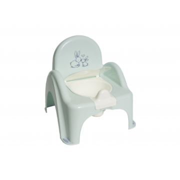 Музыкальный горшок стульчик Tega baby Зайчики Салатовый PO-065-105