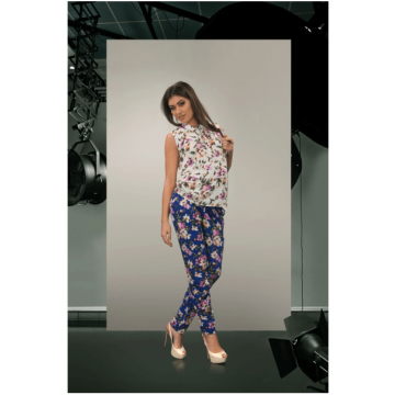 Штани для вагітних Dianora квітковий принт Синій/Розовий 1611 0068 S