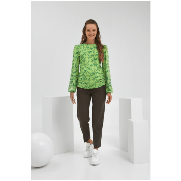 Кофта для вагітних Dianora з принтом Салатовий/Зелений 2194 0000 S