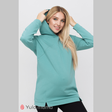Худи для беременных и кормящих Юла Мама Aysa Светло-зеленый TN-40.032 L