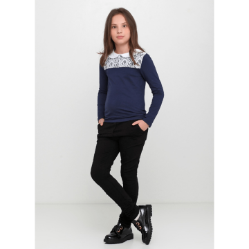 Детская блузка для девочки Vidoli от 8 до 12 лет Синий G-19597W 152