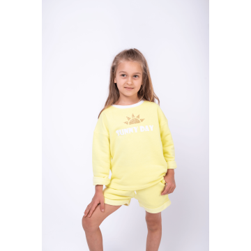 Костюм для дівчинки шорти і кофта Vidoli від 3.5 до 6 років Жовтий G-21644S 116