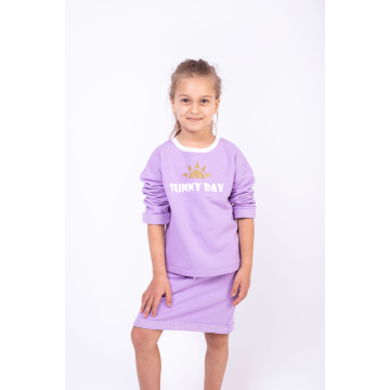 Костюм для дівчинки спідниця і кофта Vidoli від 3.5 до 6 років Бузковий G-21645S 116