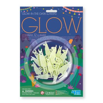 Сяючі наліпки для дітей 4M Glowing Imaginations Лами 12 штук 00-05941