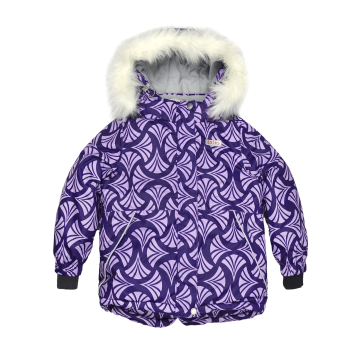 Зимняя куртка детская JOIKS с принтом Фиолетовый 7-9 лет PG2 134