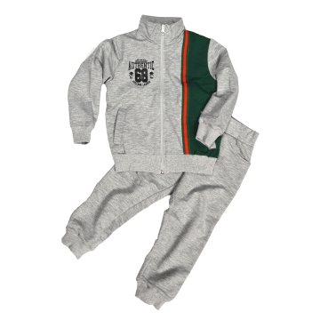 Спортивний костюм для хлопчика JOIKS Сірий/Зелений 7 років 046СК 122