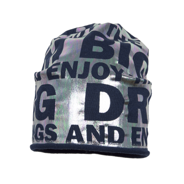 В'язана шапка дитяча демісезонна Broel Синій 2-13 років DORIN 51/53