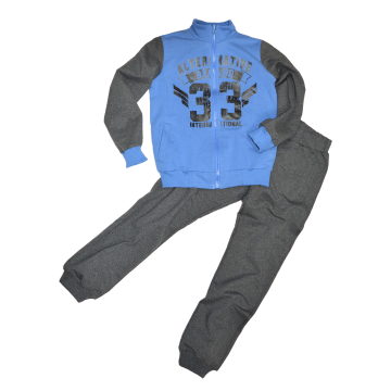 Спортивний костюм для хлопчика JOIKS Сірий/Синій 7-12 років 112 140