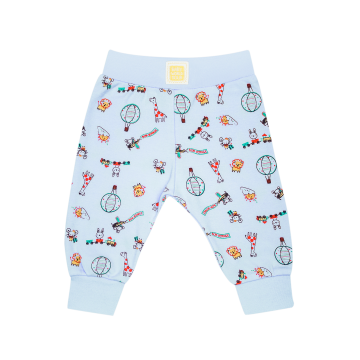 Повзунки штанці Smil Маленький мандрівник Блакитний 6-18 місяців 107331 86