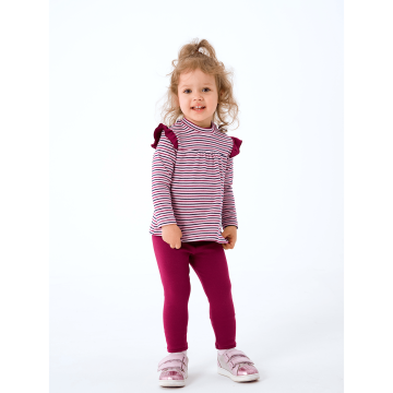 Туника для девочки Smil Ритм осени Белый/Бордовый 6-18 месяцев 114678 86