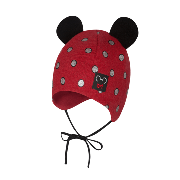 Вязаная шапка детская демисезонная Broel Красный 9 месяцев - 1 год ELISABETTA wer.1 47