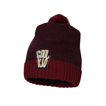 Вязаная шапка детская зимняя Broel Бордовый 9 месяцев - 2 года MAURIZZIO 49/51
