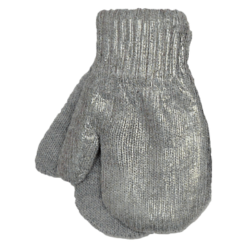 Рукавиці дитячі Margot Bis подвійна в'язка Темно-сірий 5-8 років Silver 58 MB One Size