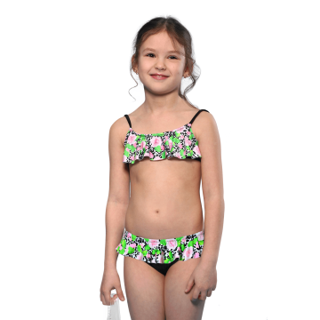 Роздільний купальник для дівчинки Keyzi Чорний/Розовий 7-11 років Maja 20 2psc 146