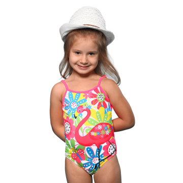 Цілісний купальник для дівчинки Keyzi Рожевий 2-6 років Flamingo 20 small 1psc 116