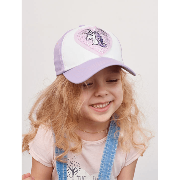 Кепка детская Дембохаус Сиреневый/Белый 2-6 лет Витория 50