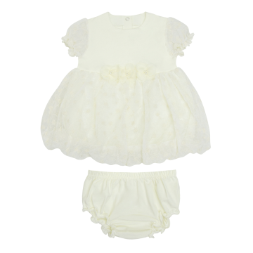Комплект детское платье и трусики Smil Нарядная одежда Молочный 6-18 месяцев 109059-1 86