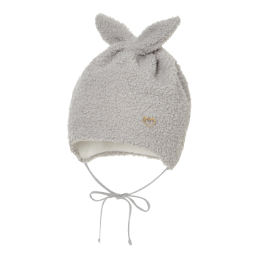 Вязаная шапка детская зимняя Broel Cерый 6-12 месяцев VILMA 45