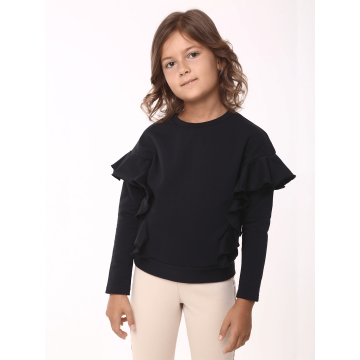 Свитшот для девочки Smil Черный 11-13 лет 116490 158
