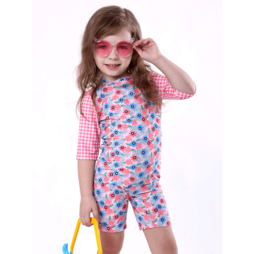 Дитячий купальник закритий Keyzi Рожевий/блакитний 2-5 років Unicorn body 98