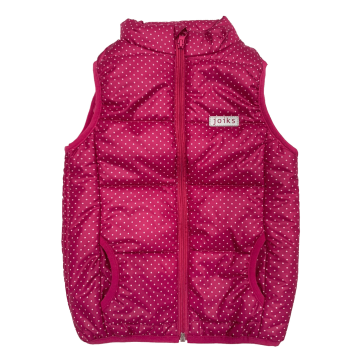 Жилетка детская JOIKS Горошек Малиновый 7-10 лет JD-14 128