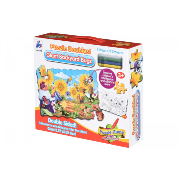 Пазлы раскраска Same Toy Жуки на заднем дворе 50 шт 2032Ut