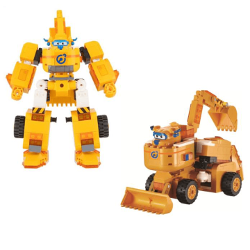Конструктор трансформер Super Wings Small Blocks 2-in-1 Buildable Transforming Vehicle Donnie Донні EU385007