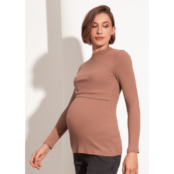 Гольф для вагітних і годуючих Юла Мама Rachel Бежевий NR-32.012 M