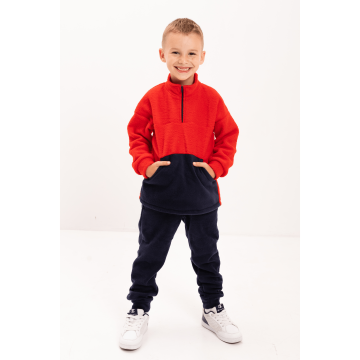 Флісовий костюм для хлопчика Vidoli Червоний/Синій від 4.5 до 5.5 років B-22668W_blue+red 110