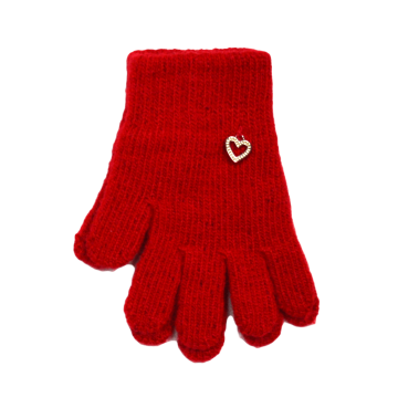 Рукавички дитячі Margot Bis одинарна в'язка Червоний 2-4 роки Dream 34 MB One Size