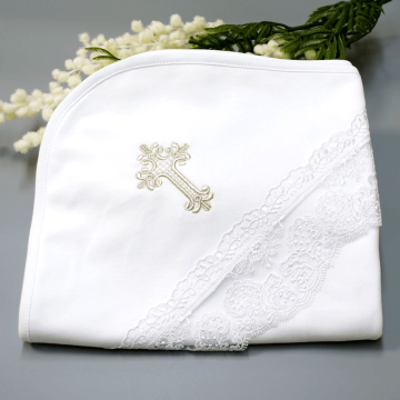 Крижма для хрещення Interkids Фантазія Білий 80х80 см 5989