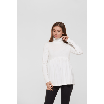 Гольф для вагітних і годуючих Lullababe Kioto Молочний LB06KT119 S