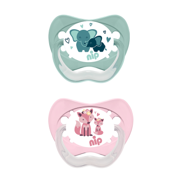 Пустушка латексна Nip Моя сім'я 5-18 міс 2 шт 38678-51