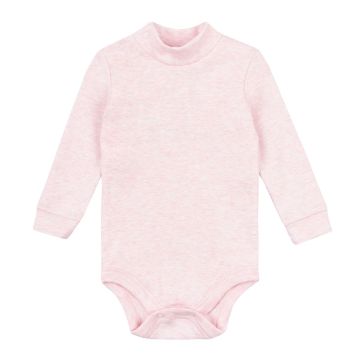 Боди гольф детский ЛяЛя 6 - 18 мес Рибана Розовый меланж 5ЛН017_2-43 80