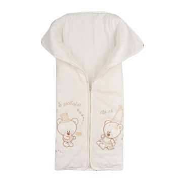 Конверт на виписку ЛяЛя Велюр Молочний 90х80 см 14ВЛ003_8-25 68