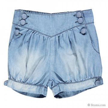 Шорты для девочки BRUMS, льняные, цвет антрацит 92