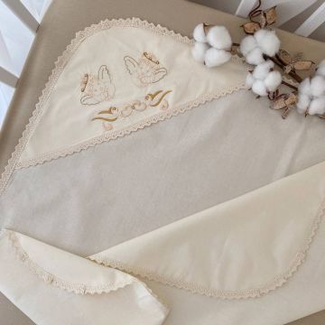 Крижма для хрещення Бетіс Маленьке янголятко 70х80 см Молочний 27082152