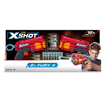 Дитяча іграшка бластер Zuru X-Shot Red Excel FURY 4 2 PK 36329R