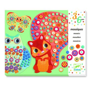 Набор для творчества - мозаика DJECO, "Белочка" DJ08897